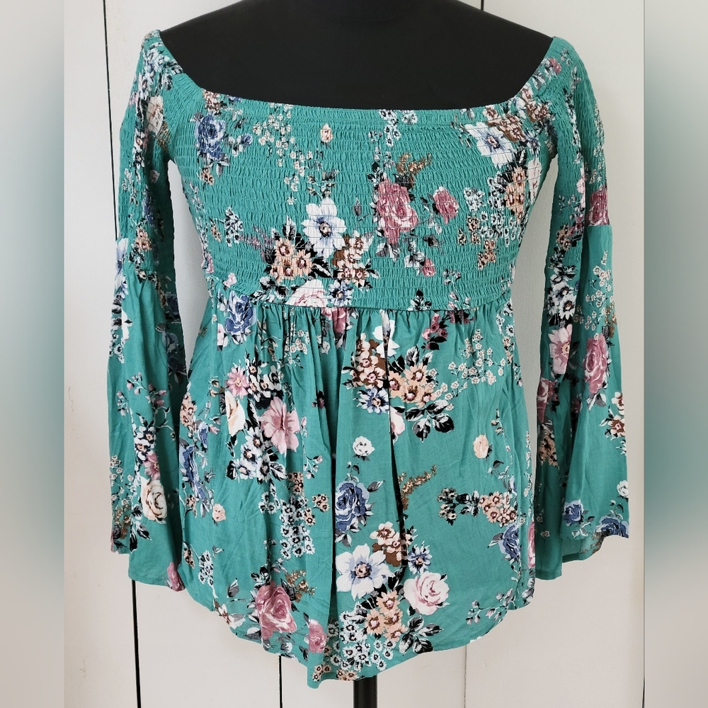 NWT Torrid Floral Off Shoulder Babydoll Blouse